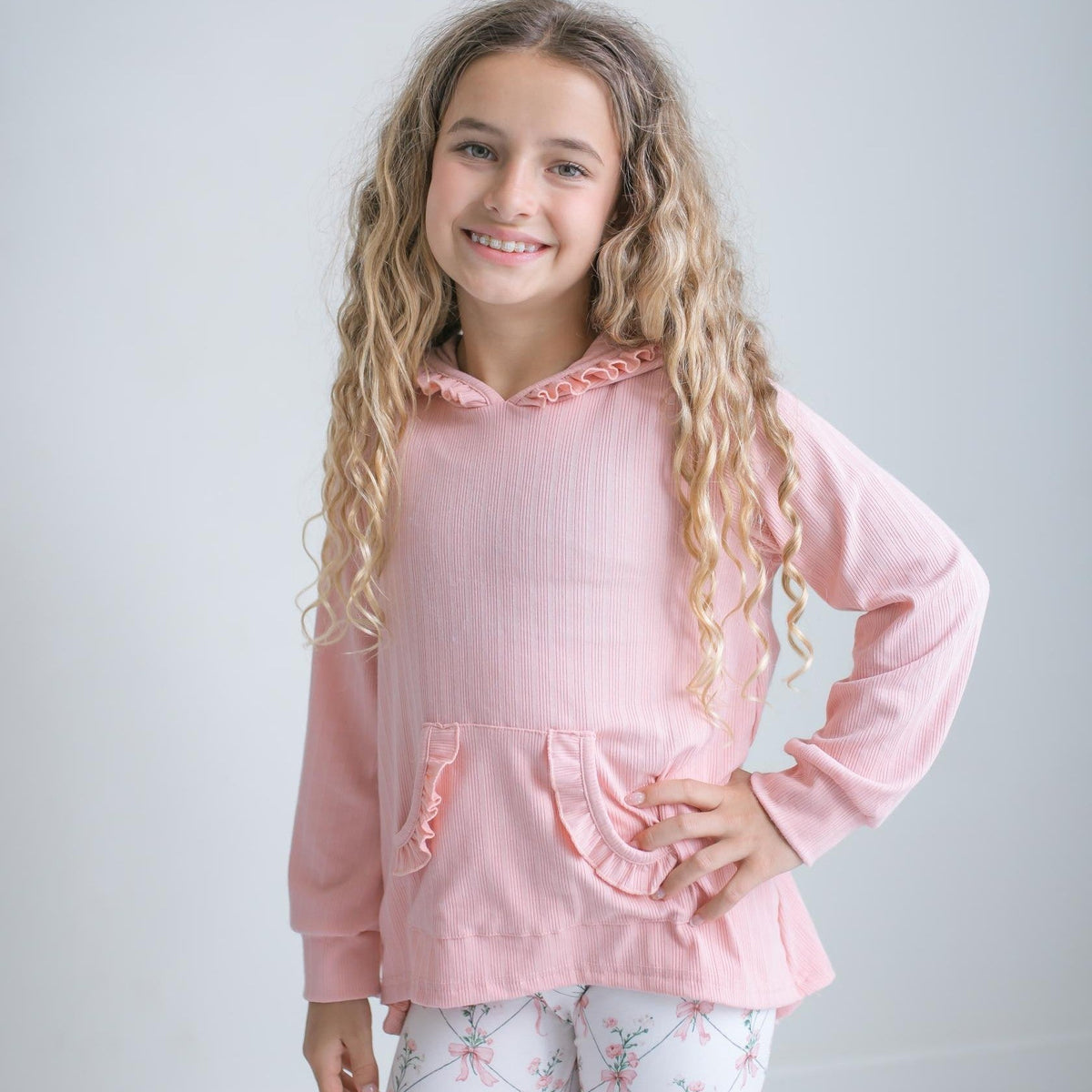 Coquette Pink Bow Hooded Pant Set