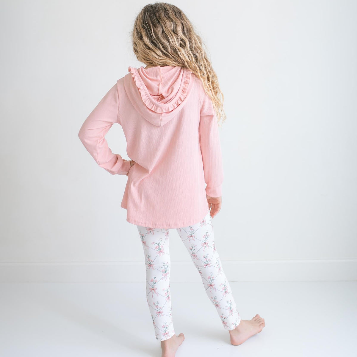 Coquette Pink Bow Hooded Pant Set