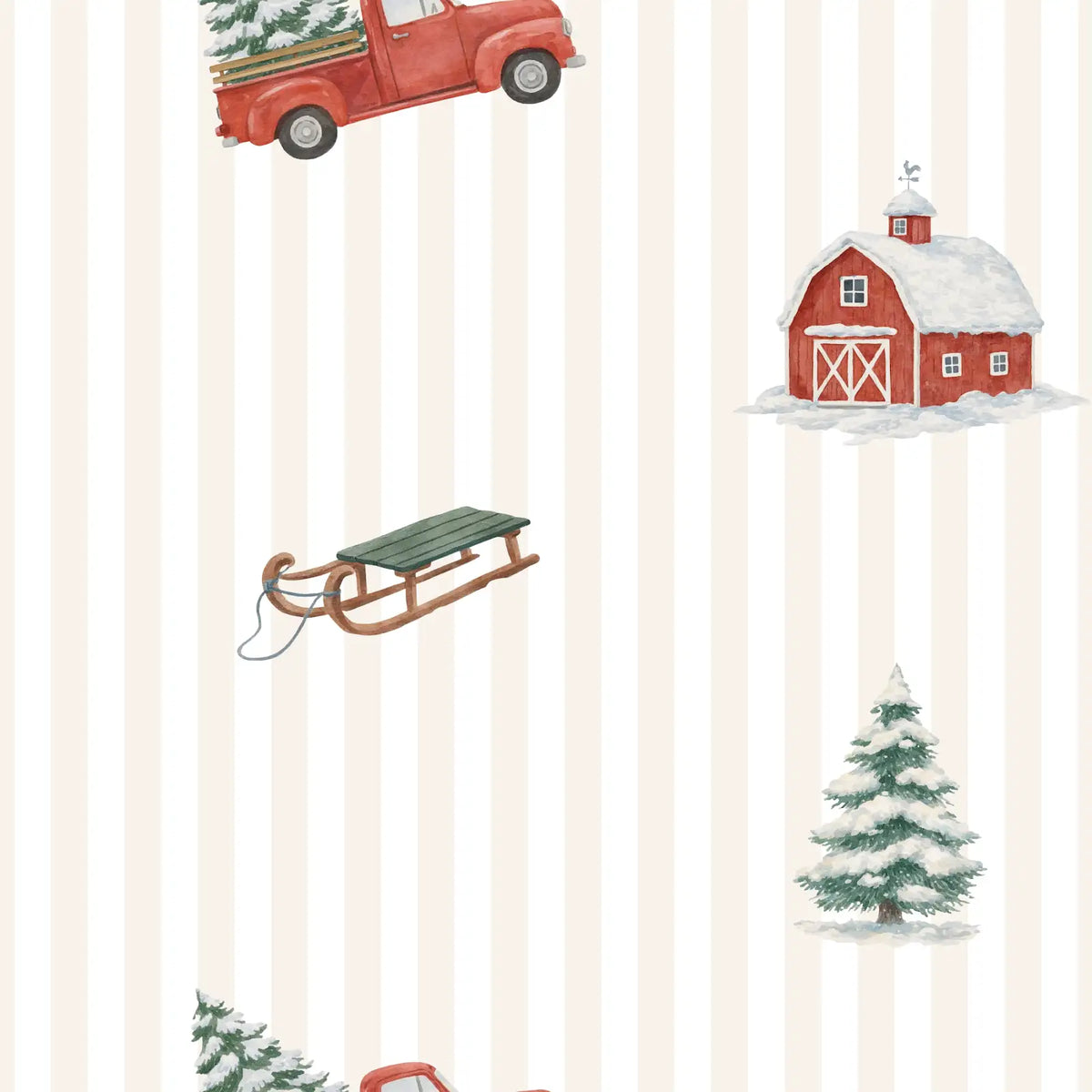 Little Red Truck Baby PJs