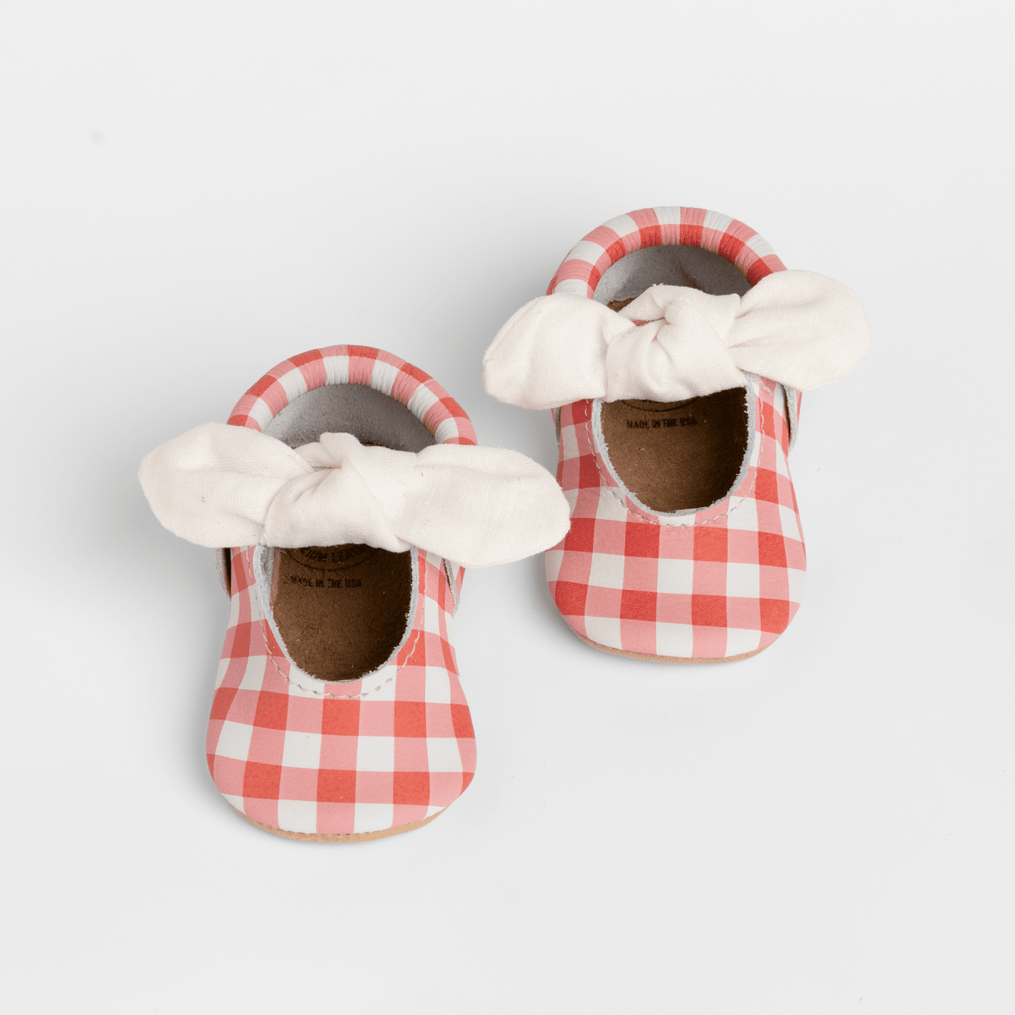 Picnic Table Knotted Bow Baby Shoe