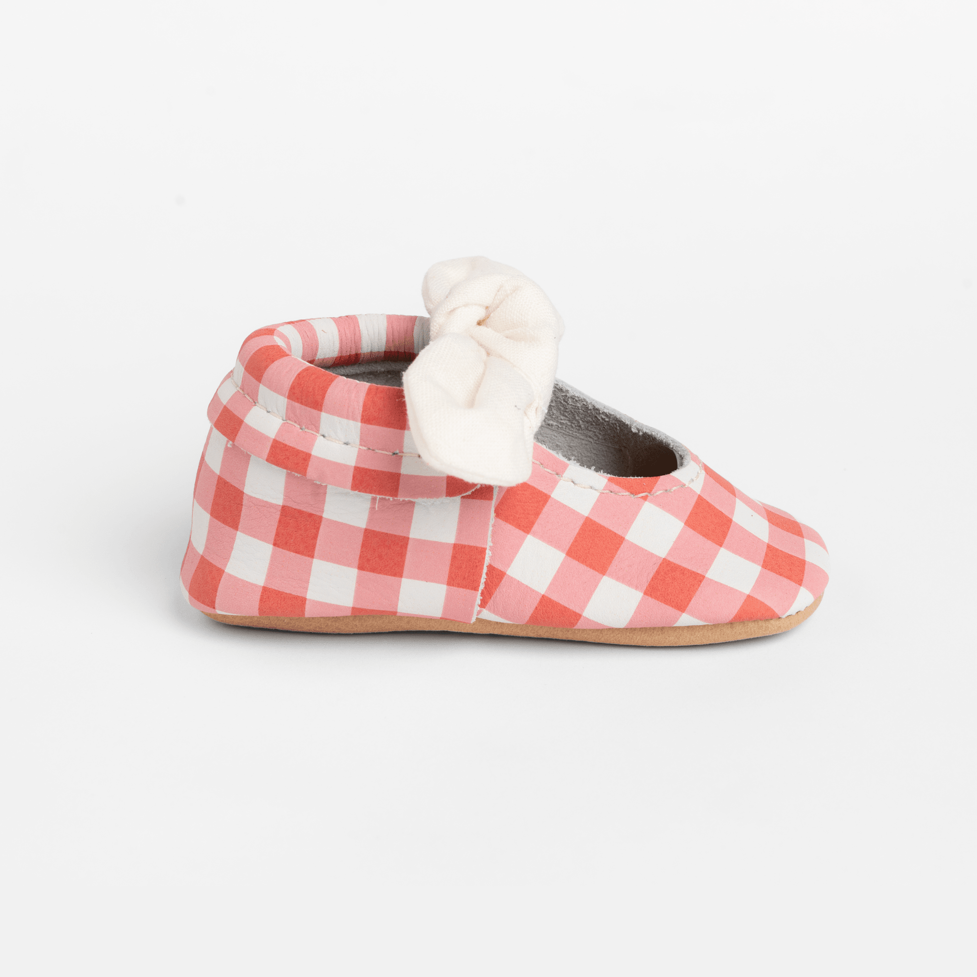 Picnic Table Knotted Bow Baby Shoe