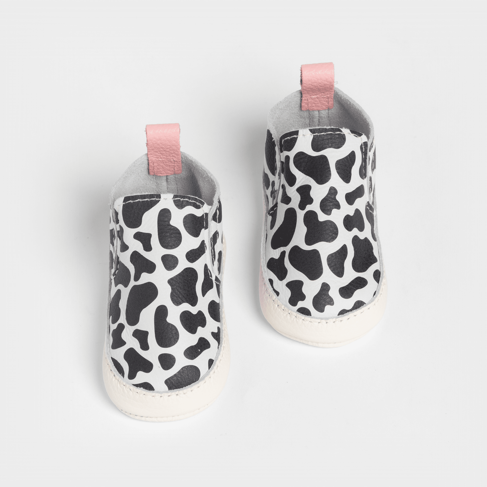 Cow Print Slip On Baby Shoe