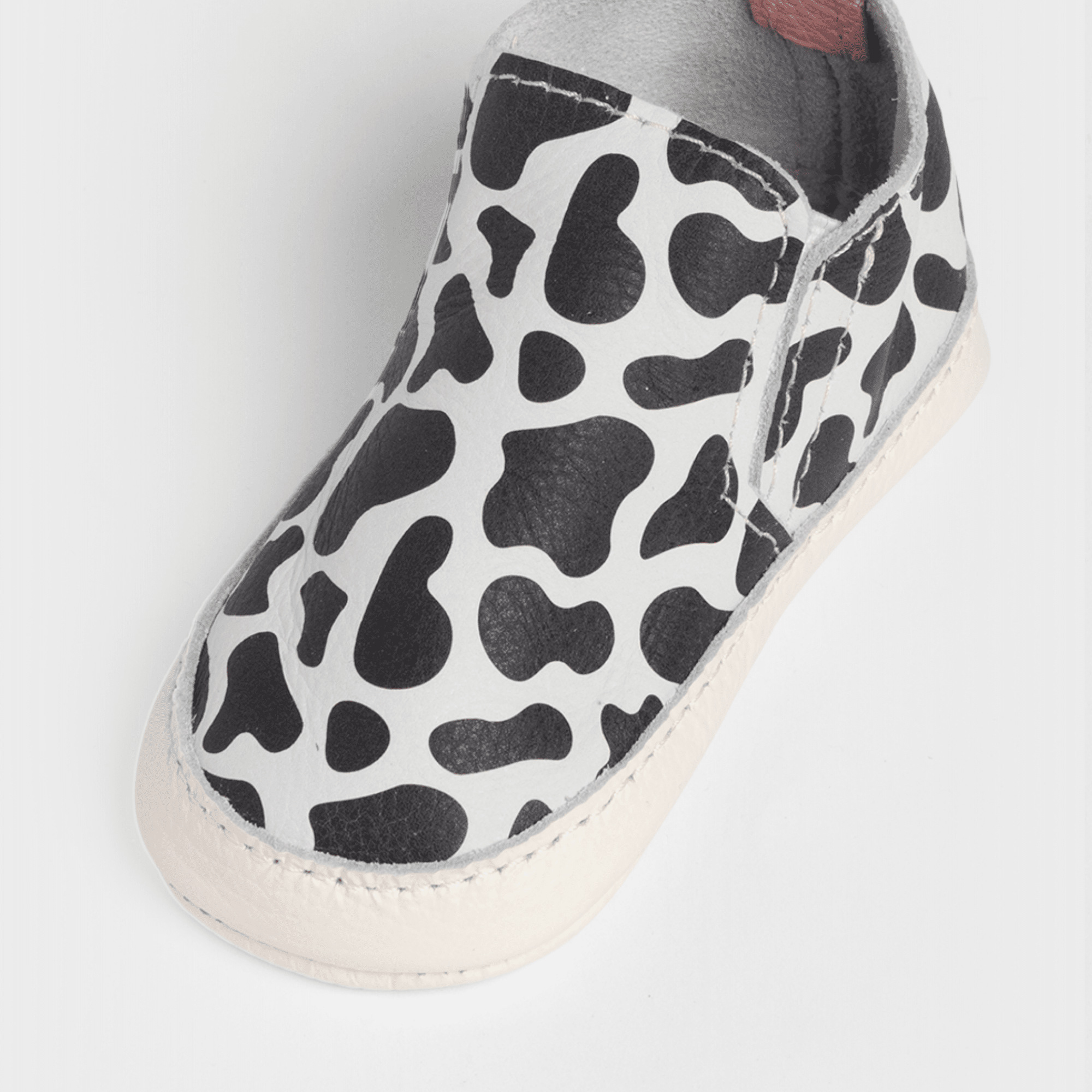 Cow Print Slip On Baby Shoe
