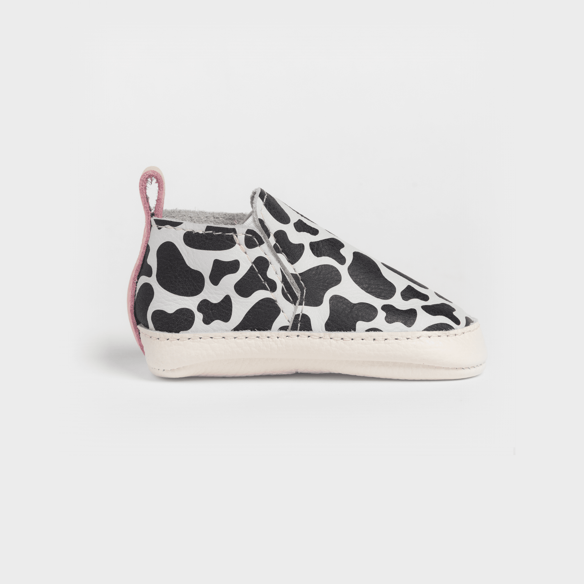 Cow Print Slip On Baby Shoe