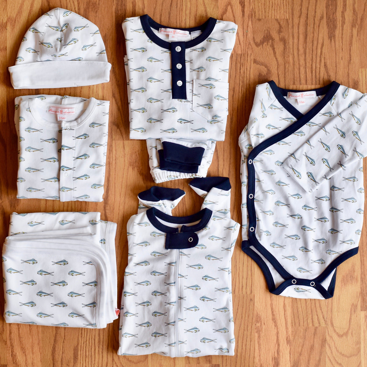 Mahi Mahi Kimono Sleeve Onesie