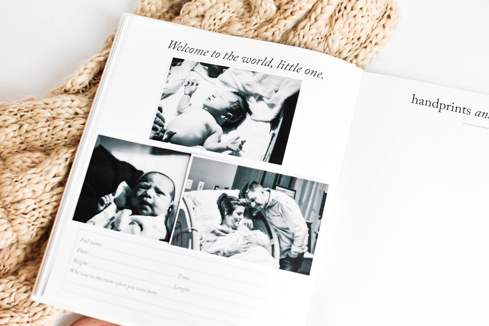 Baby's First Year Memory Book & Photo Album - Sky Blue