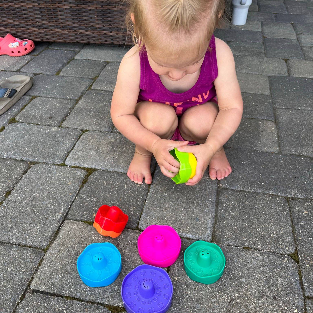 STACK & SPIN Spinning Tops Educational Toy