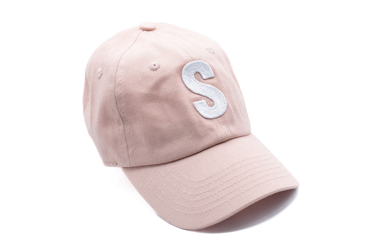 Dusty Rose Letter Baseball Hat