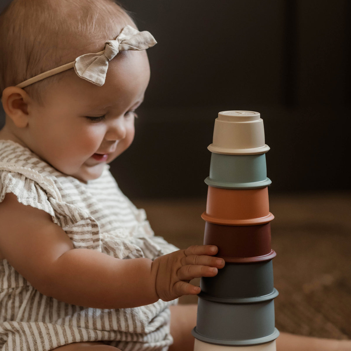 Silicone Cup stacking toy/Stacking toy
