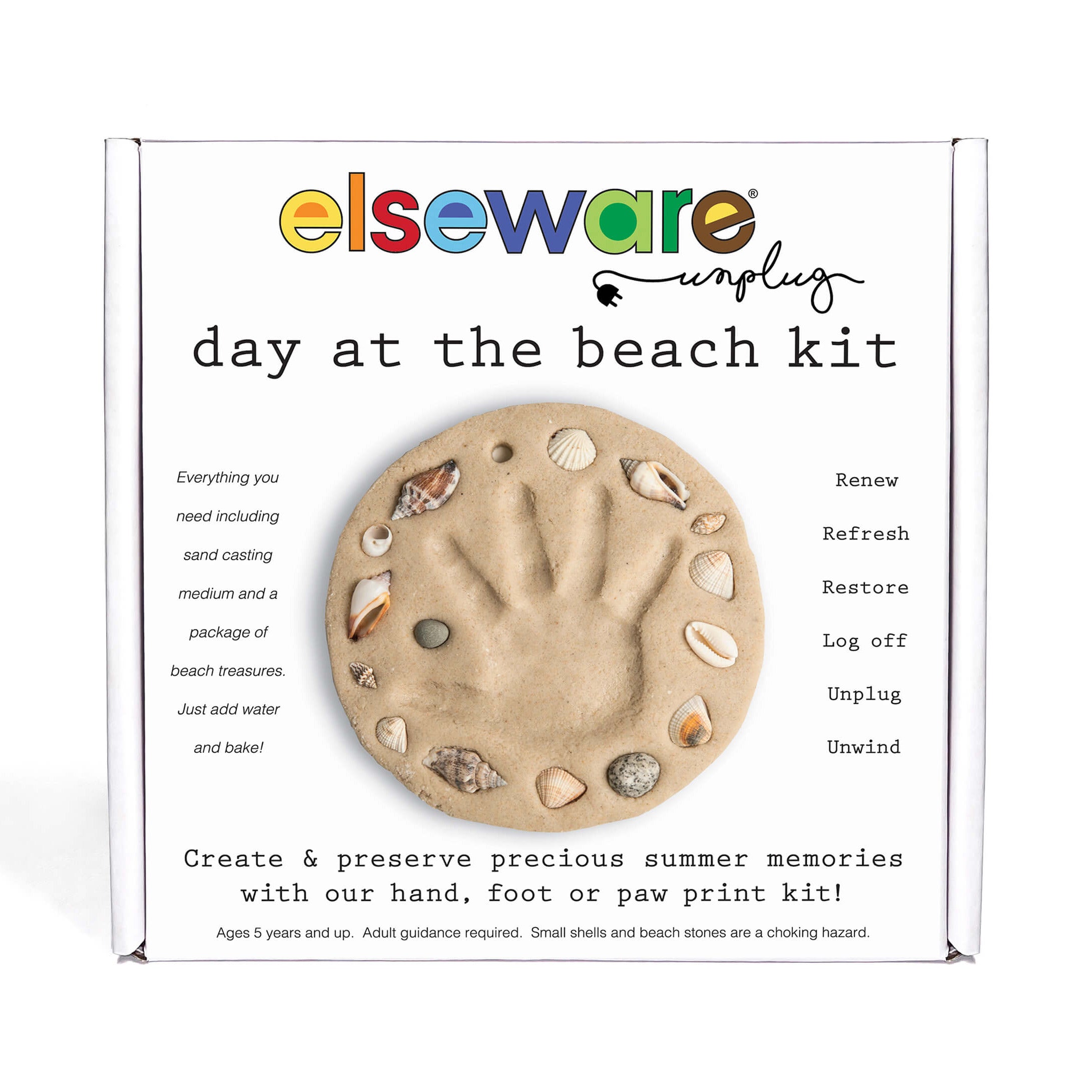 Day at the Beach – Kids Hand & Footprint Keepsake
