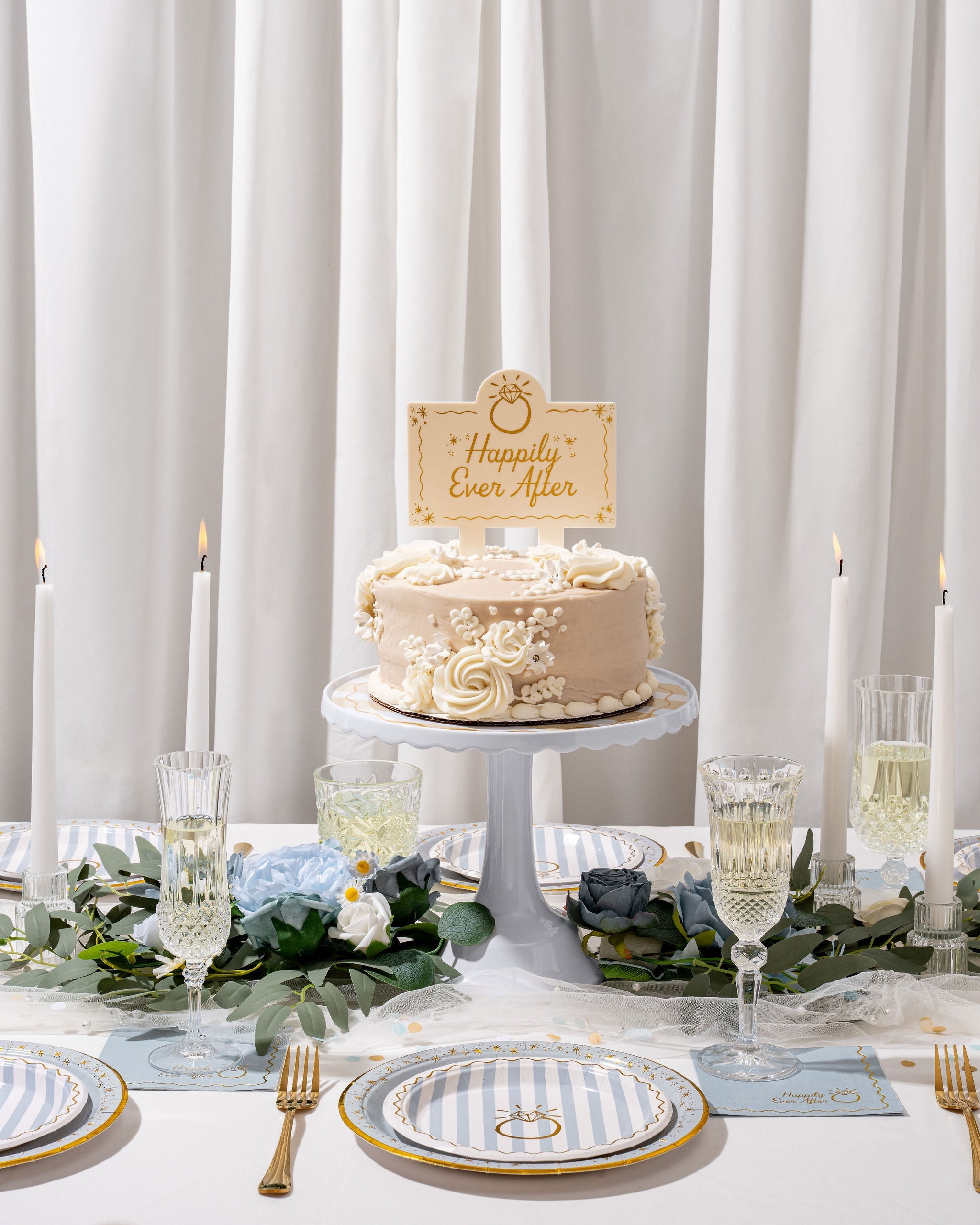 Happily Ever After Acrylic Cake Topper