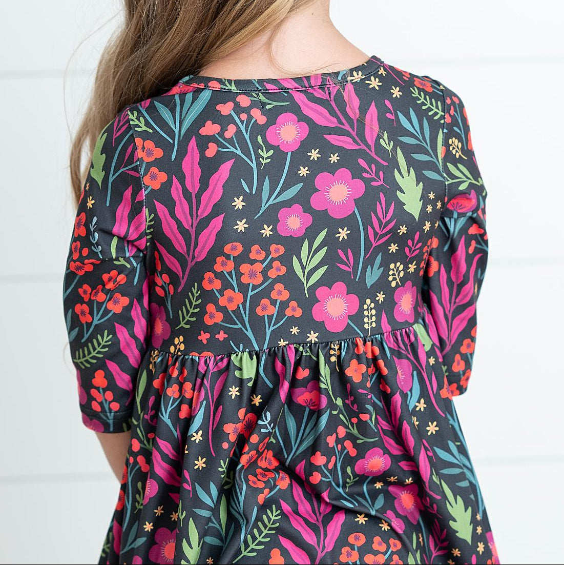 Emma Dark Floral Dress