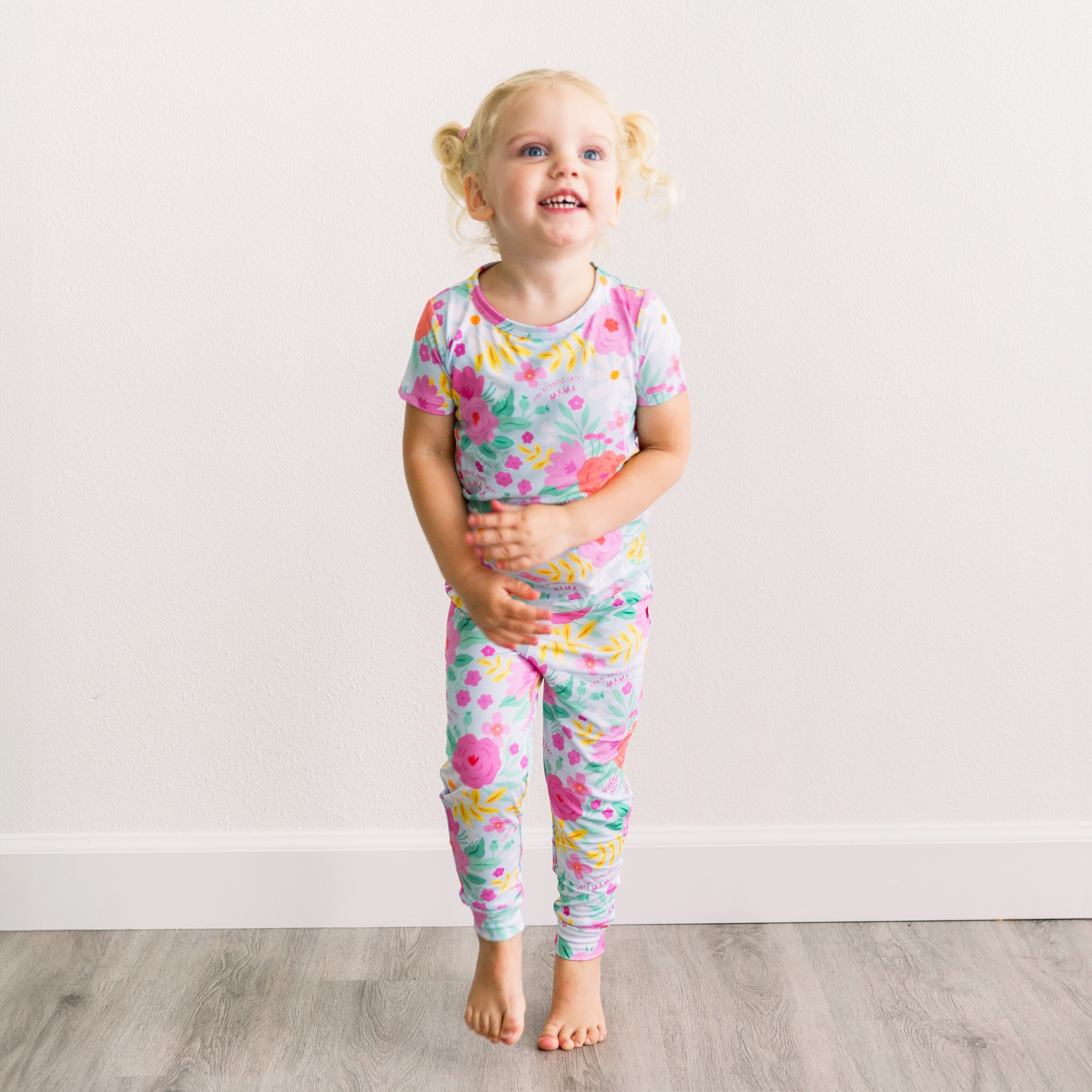 The Second-Skin 2-Piece Short Sleeve Pajama | Flower Power