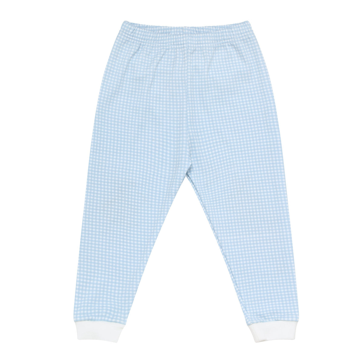 Blue Gingham Baby Pajamas