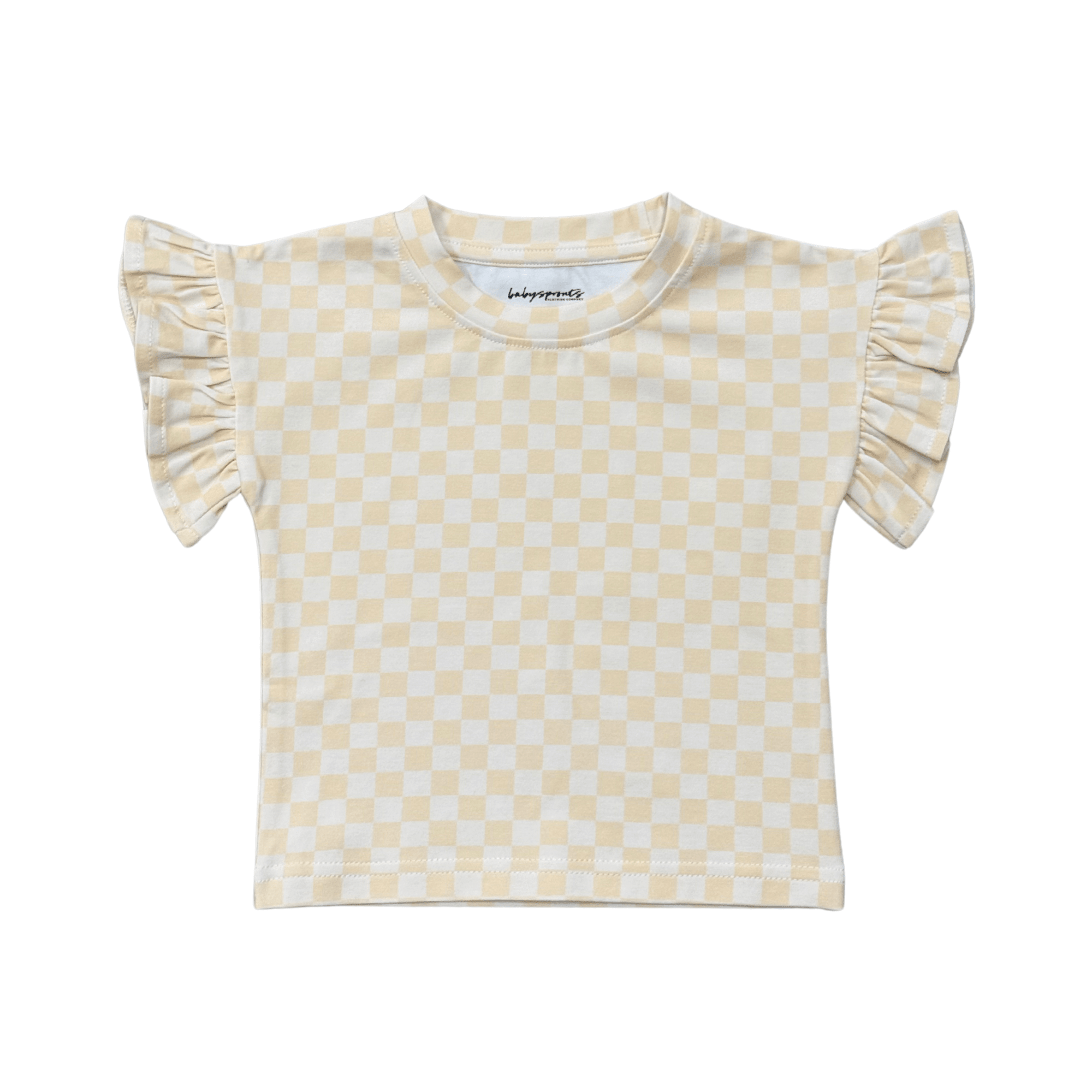 Girl's Ruffle Sleeve Top