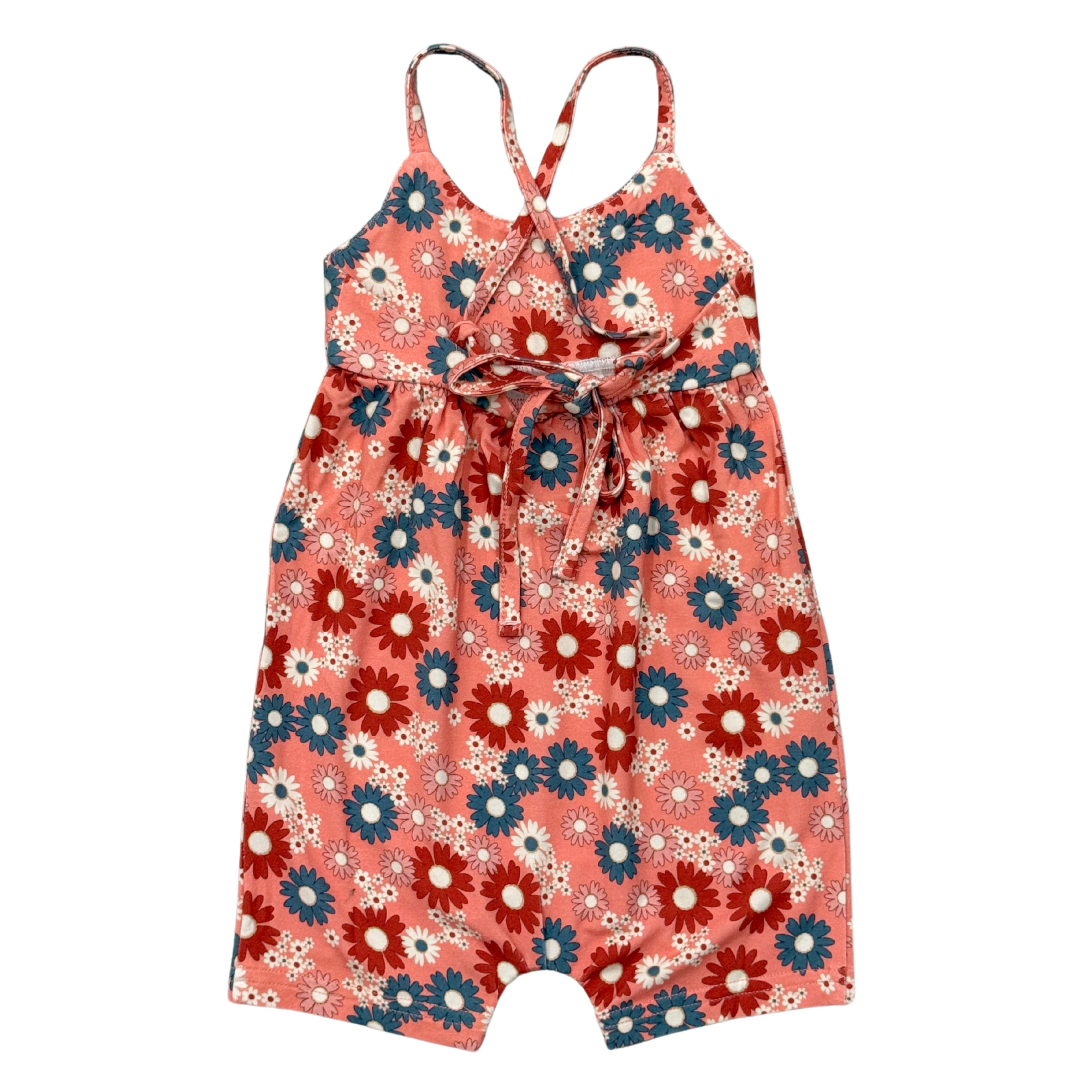 Girl's Tie-Back Romper