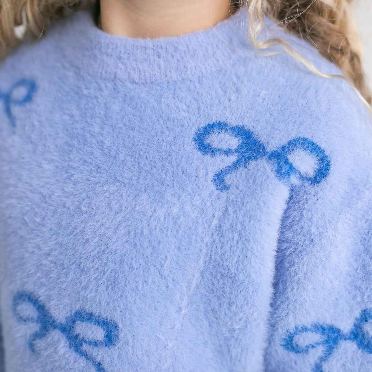 Harper Blue Bow Sweater