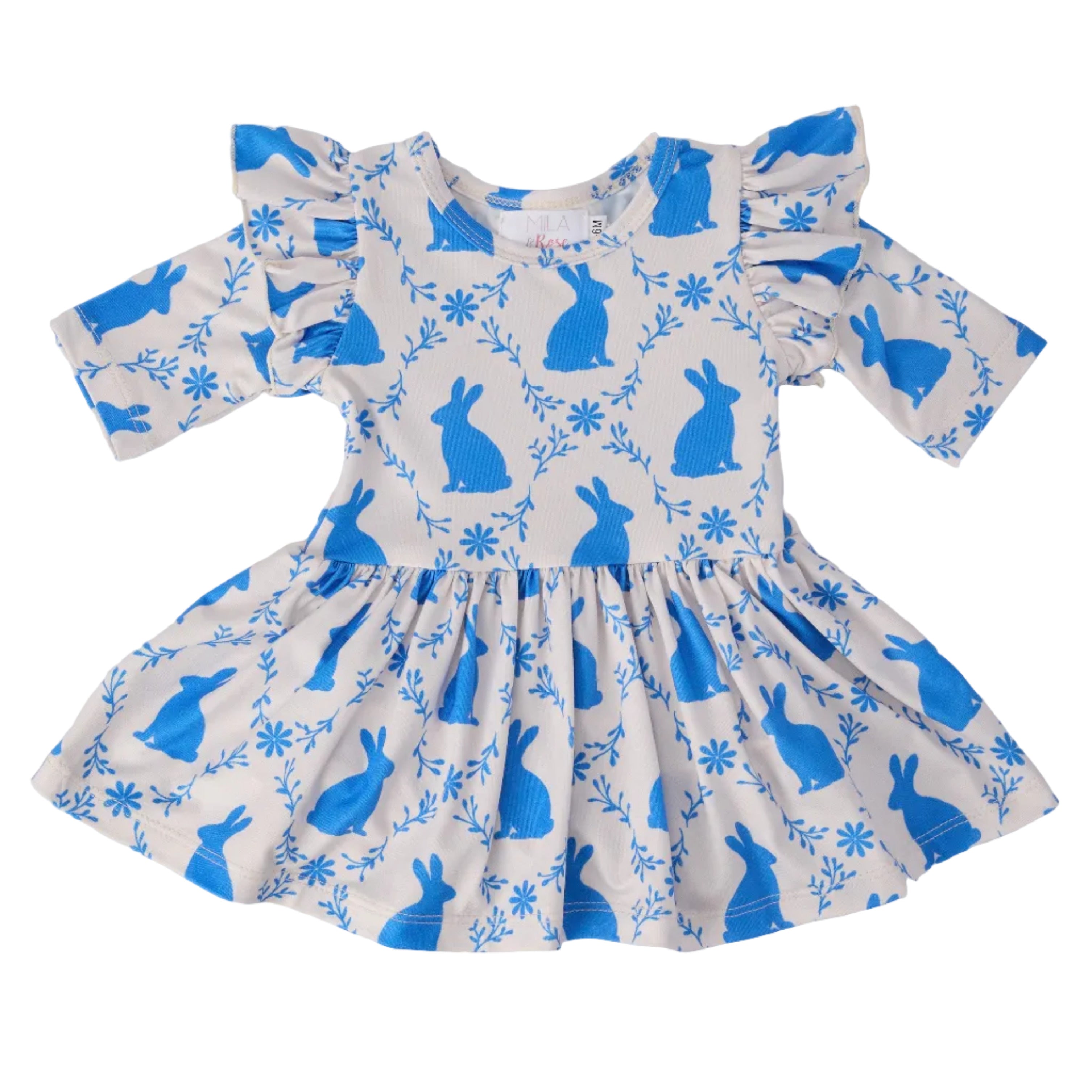 Hop 'til You Drop 3/4 Sleeve Twirl Flutter Bodysuit