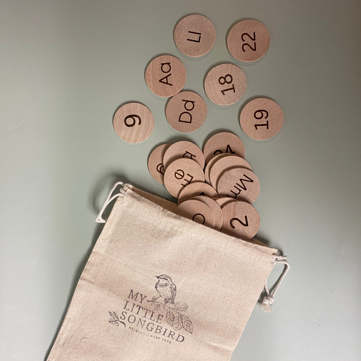 Wooden Number / ABC discs