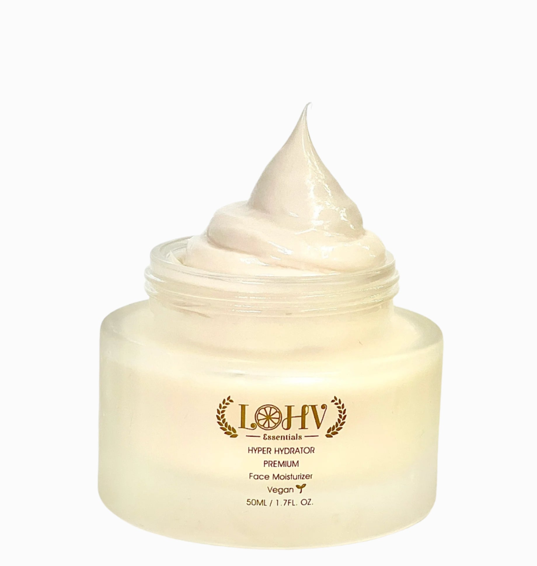 PREMIUM 100% VEGAN HYPER HYDRATOR Face Moisturizer With SPF 30 + Hyaluronic Acid + Lactic acid + Vitamin C + Kombucha