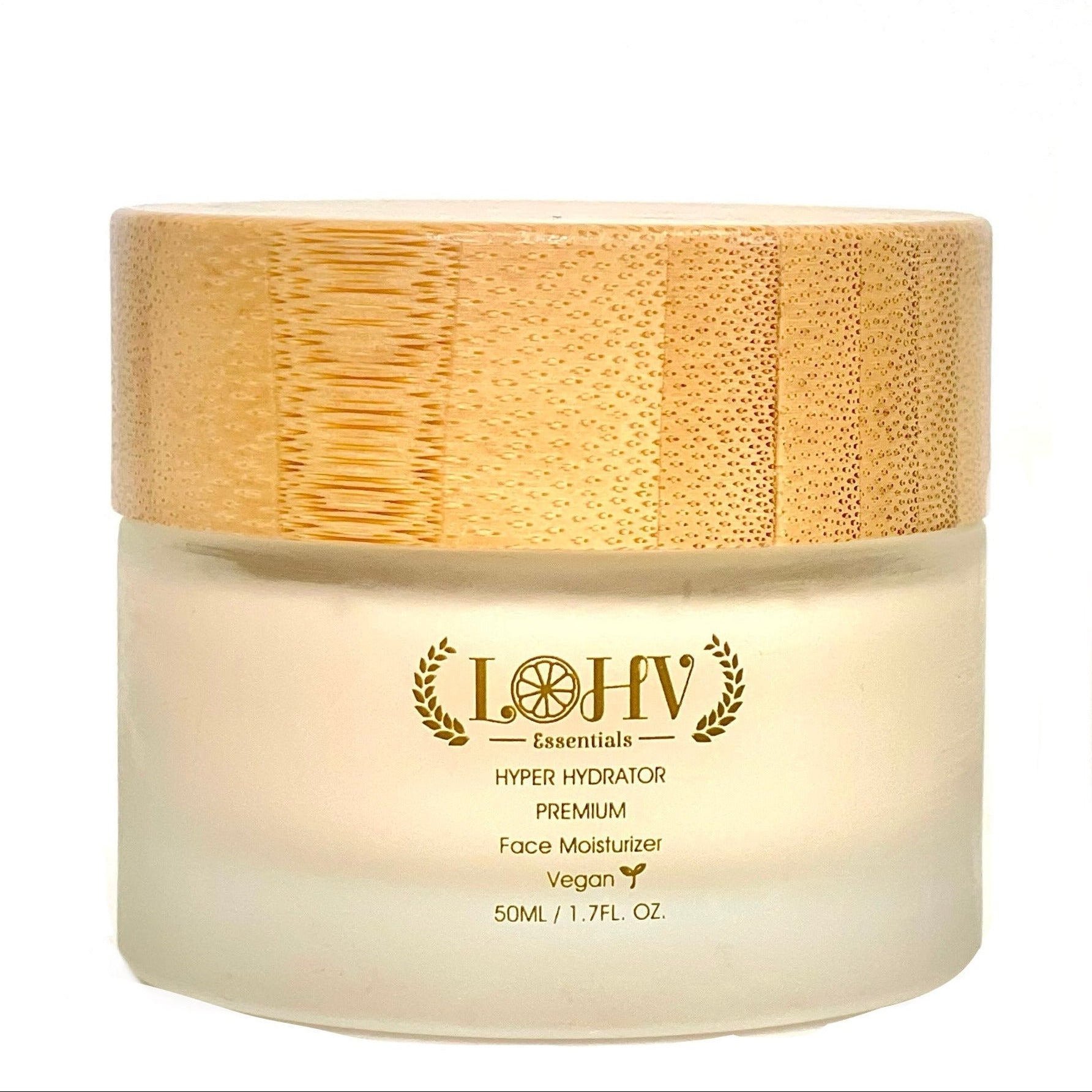 PREMIUM 100% VEGAN HYPER HYDRATOR Face Moisturizer With SPF 30 + Hyaluronic Acid + Lactic acid + Vitamin C + Kombucha