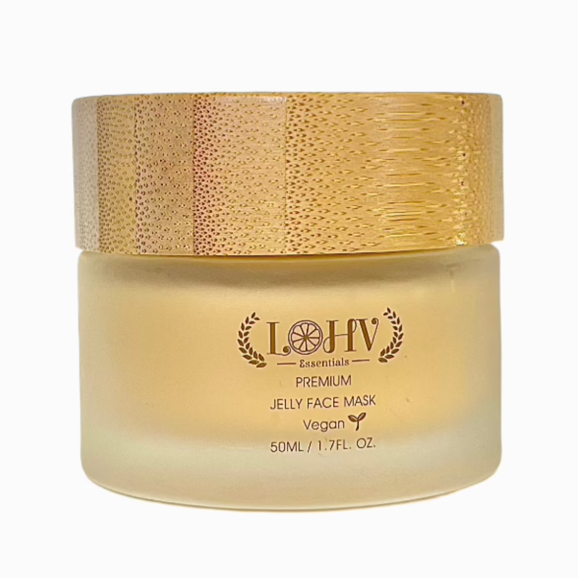 PREMIUM 100% VEGAN Rejuvenating JELLY FACE MASK With Retinol + Turmeric + Aloe Vera + Lactic acid + Rosemary Leaf