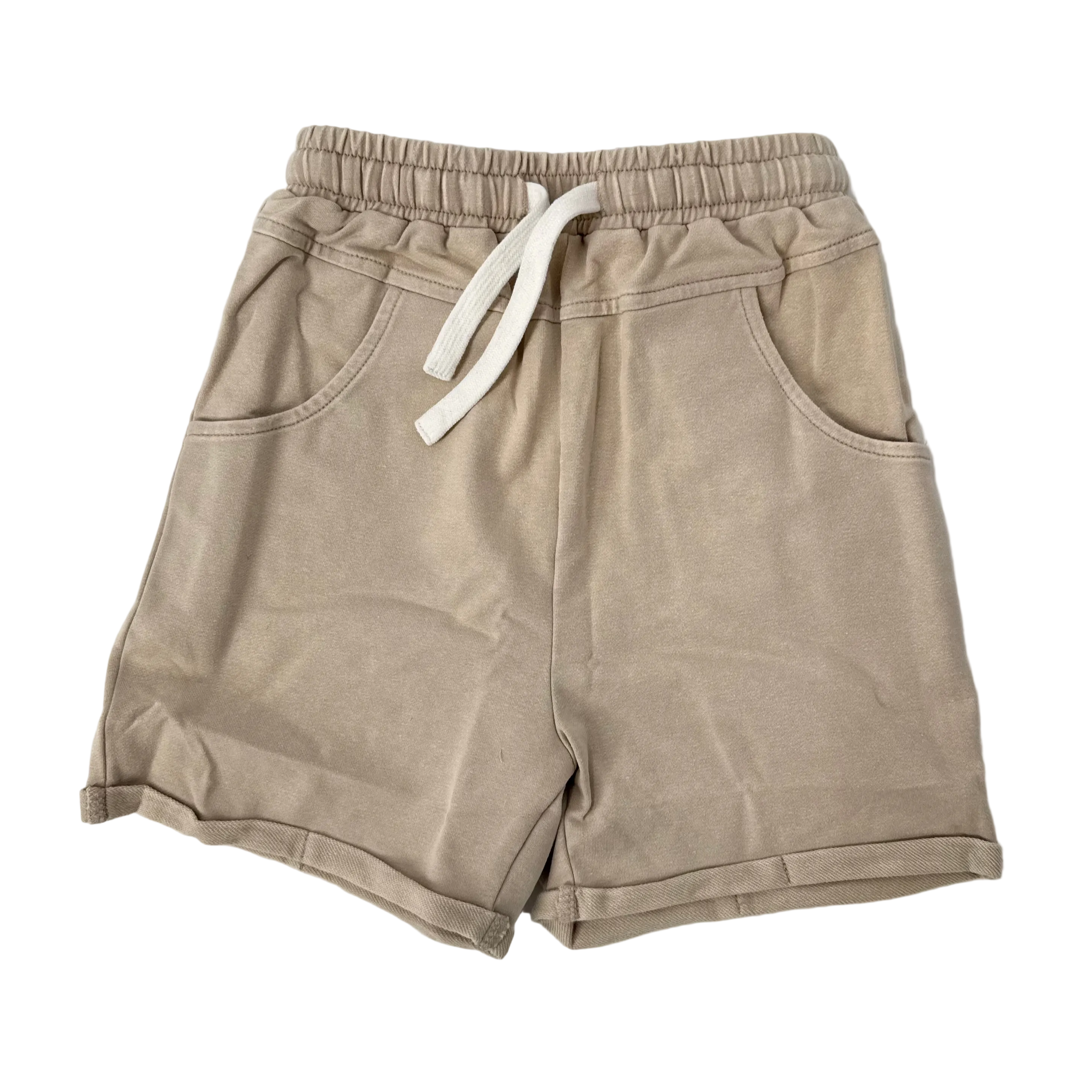 VINTAGE WASH SHORTS - KHAKI