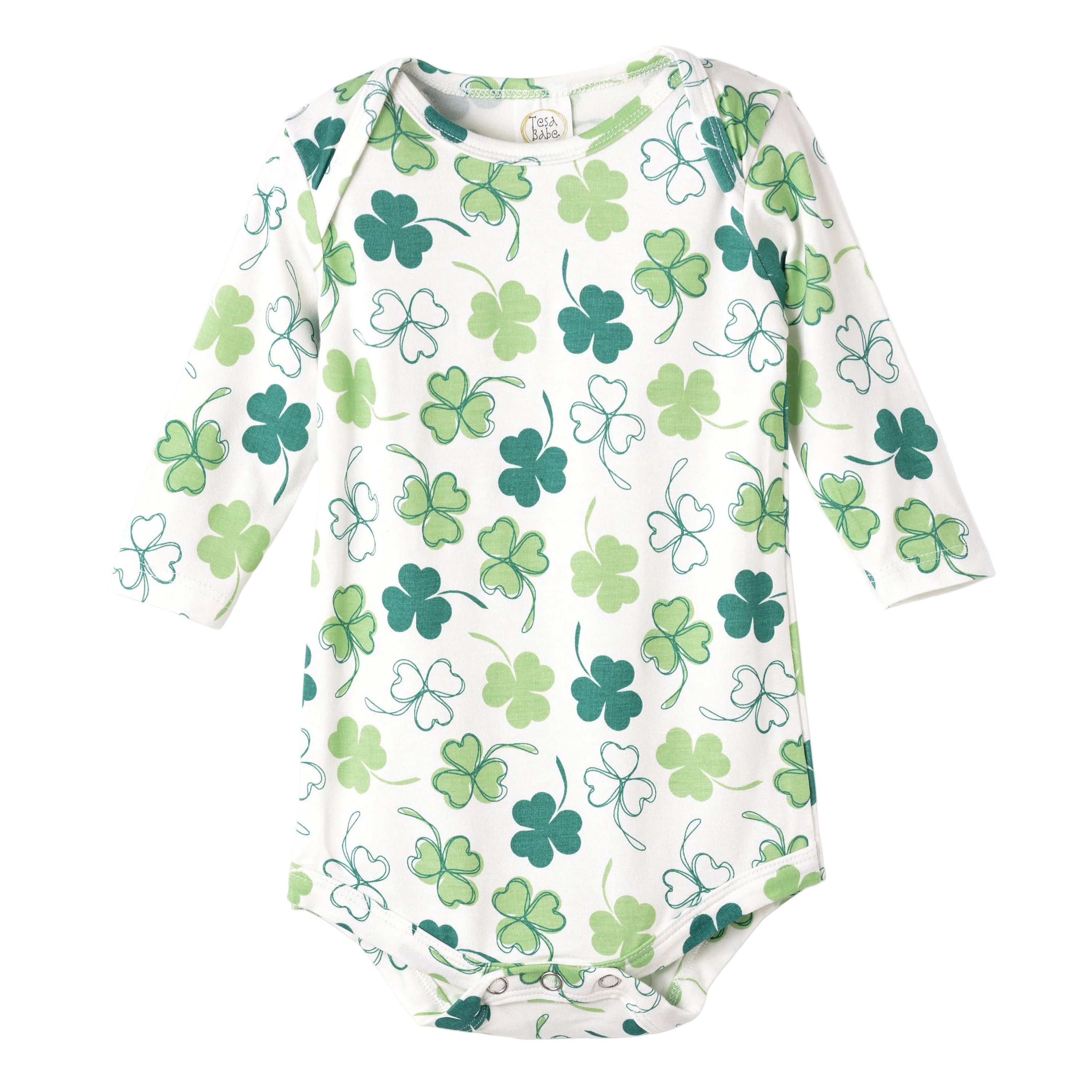 Shamrock Baby Bodysuit – Soft Bamboo Irish Charm - St. Pat