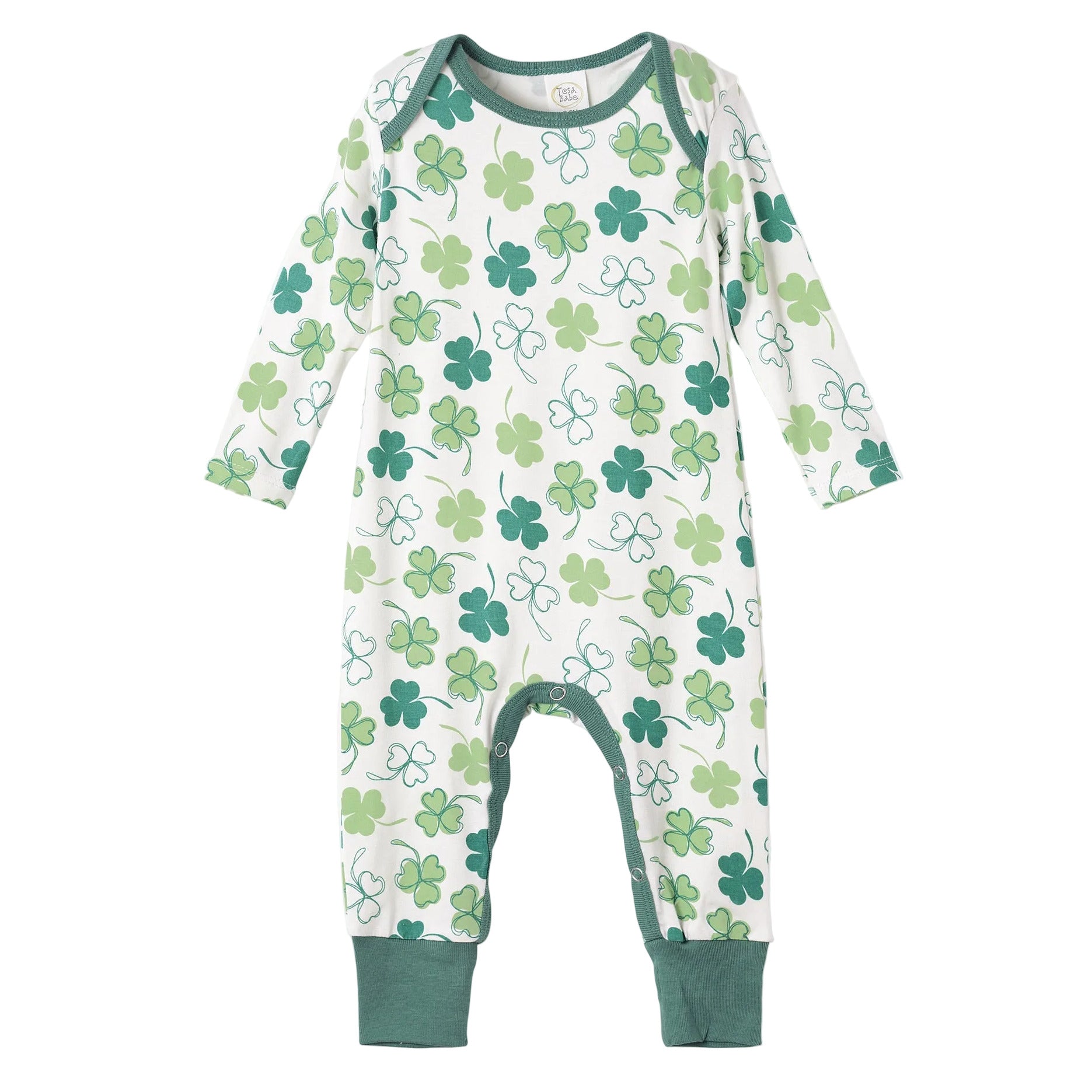 Shamrock Bamboo Baby Romper – Soft & Eco-Friendly Irish Gift