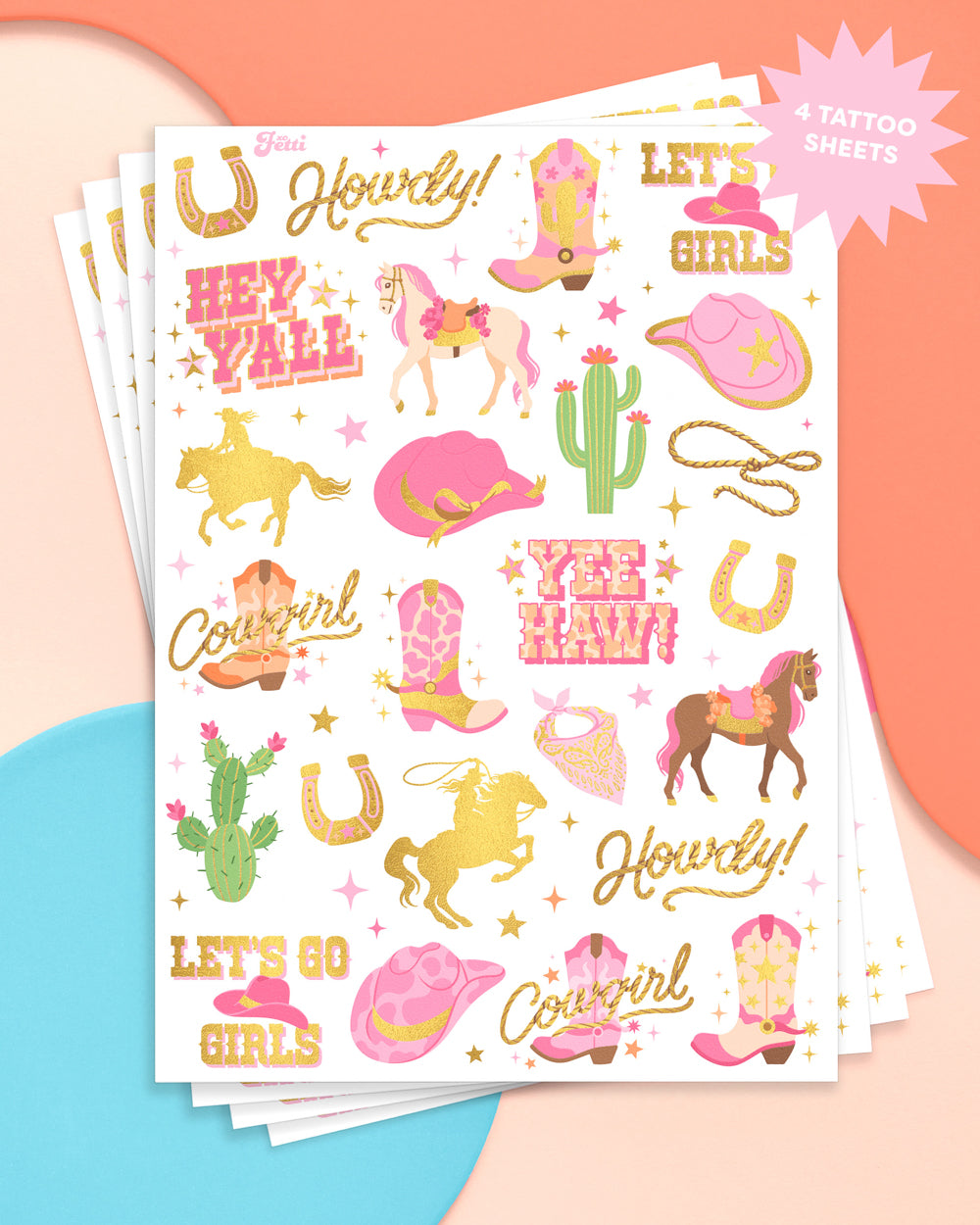 Cowgirl Tats - 100 temporary tattoos
