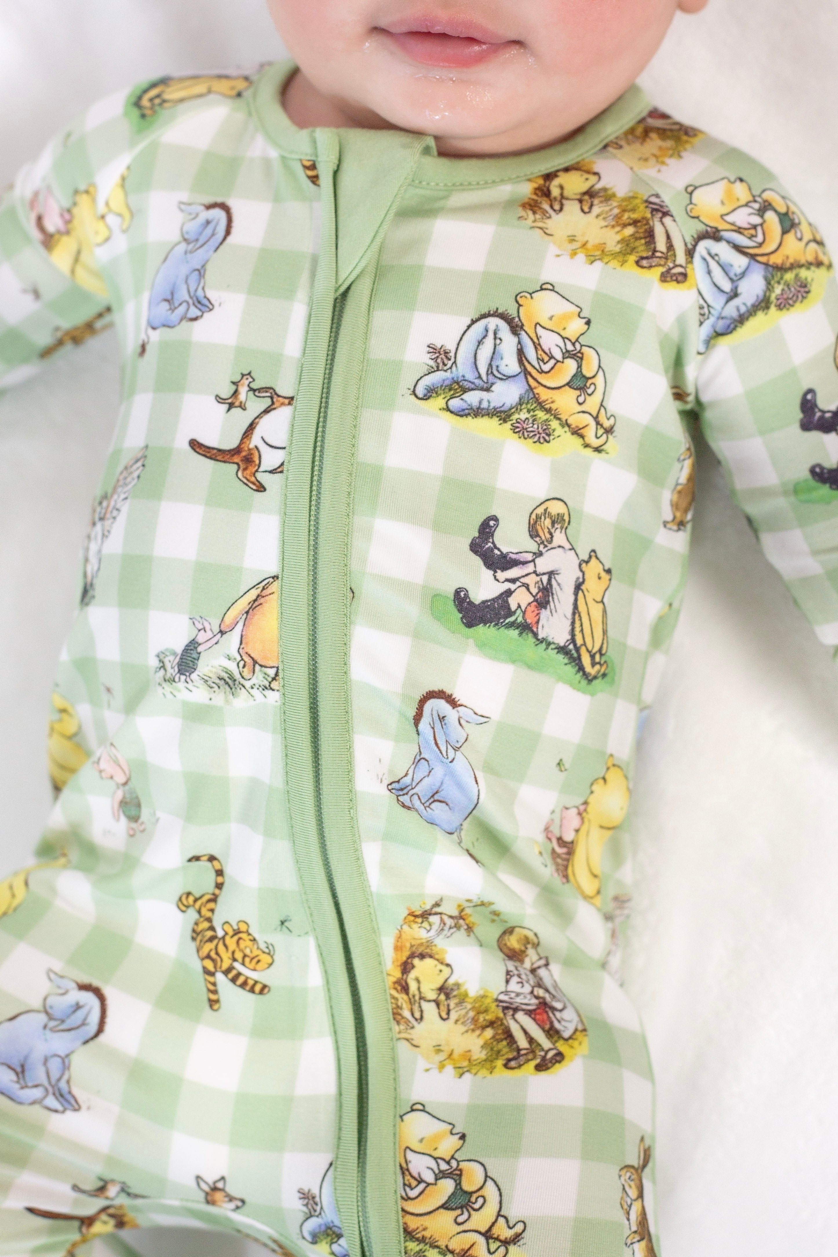 Vintage Pooh Convertible Footie