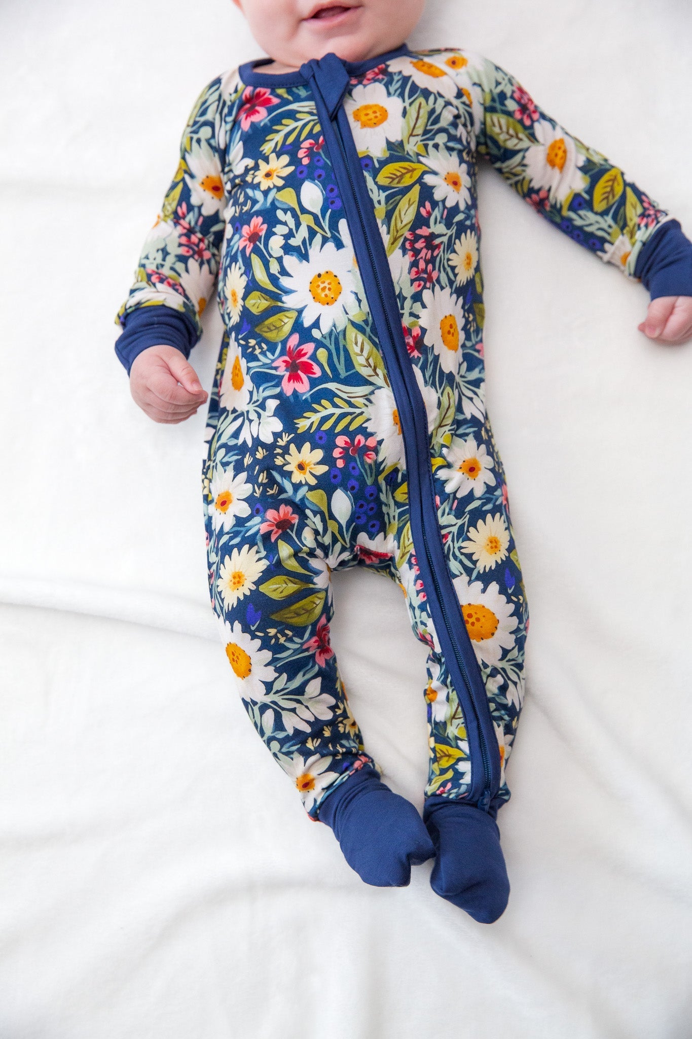 Daisy Blue Convertible Footie