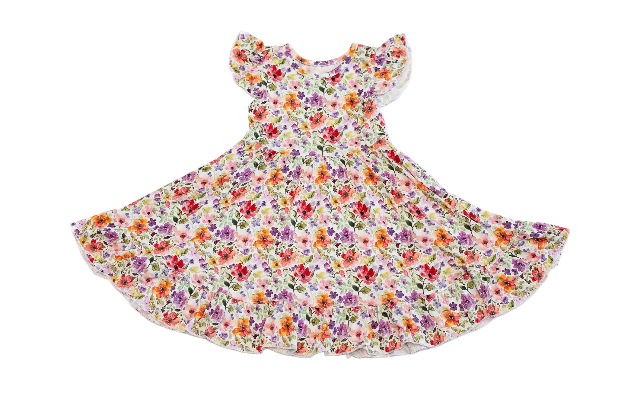 Watercolor Floral Twirl