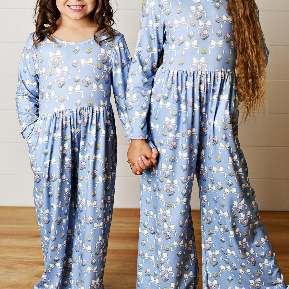 Kelly Blue Bow Jumpsuit
