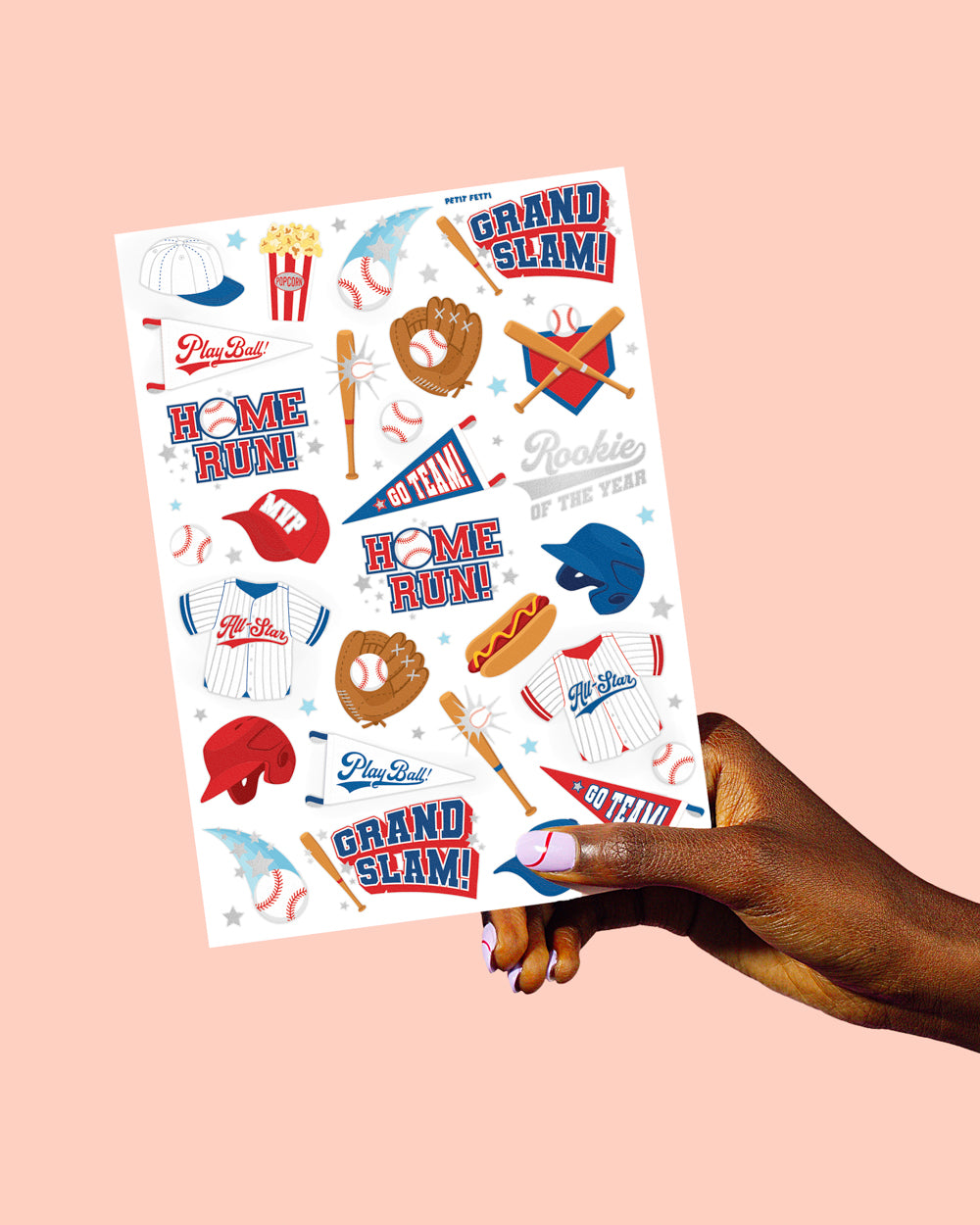 Home Run Tats - 56 temporary tattoos