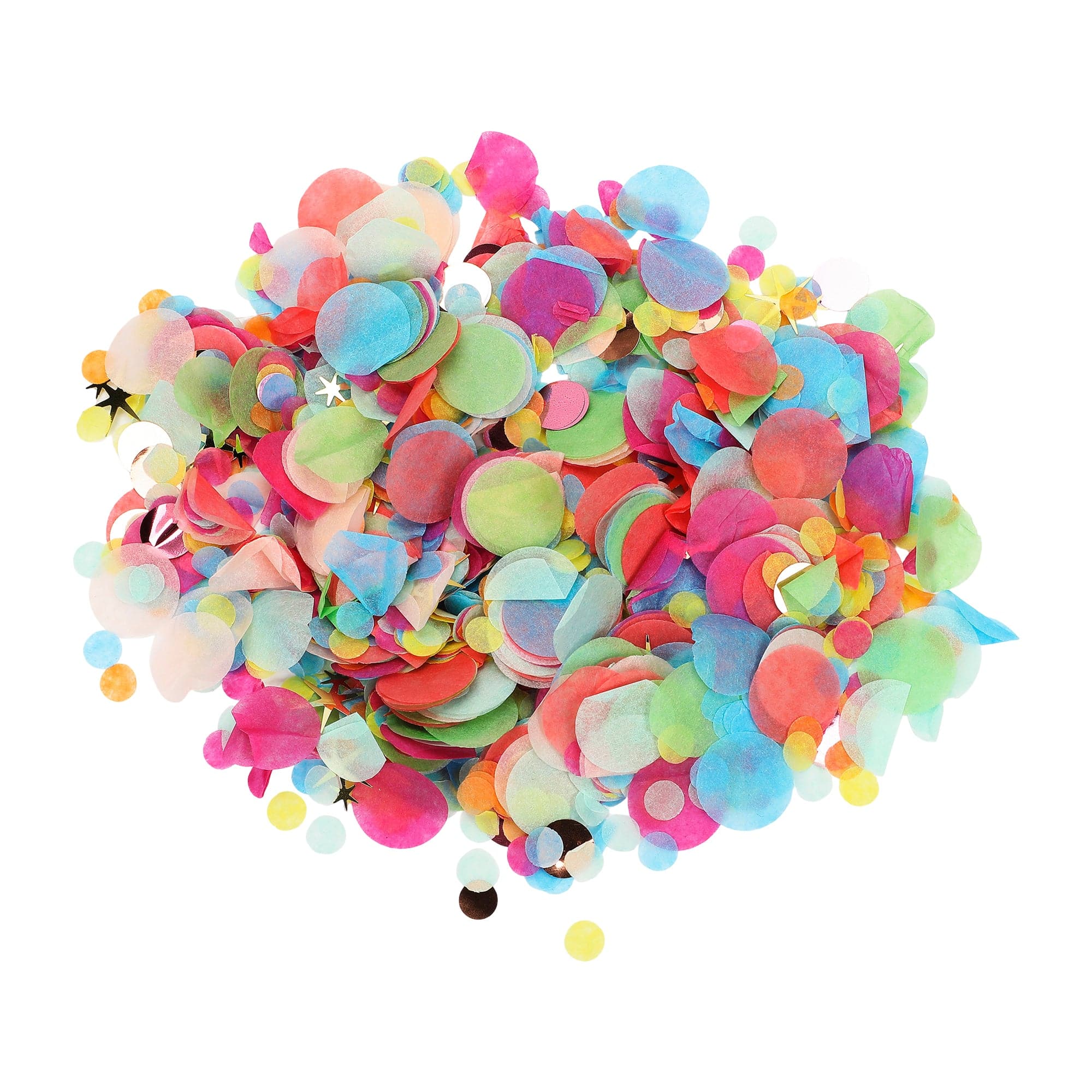 Clear Multicolor Confetti Pouch