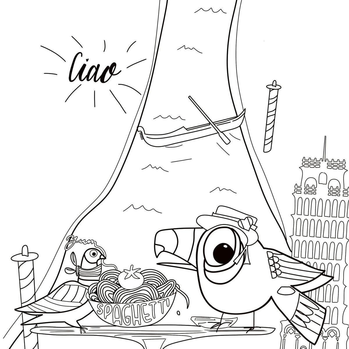 Toco Can Can: and you can too! Color-In Activity Book