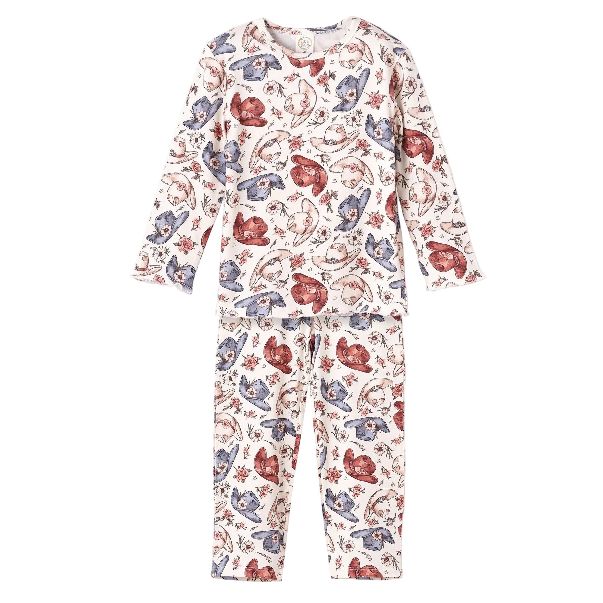 Wildflower Rodeo Cowgirl Kids Pajama Set - Bamboo