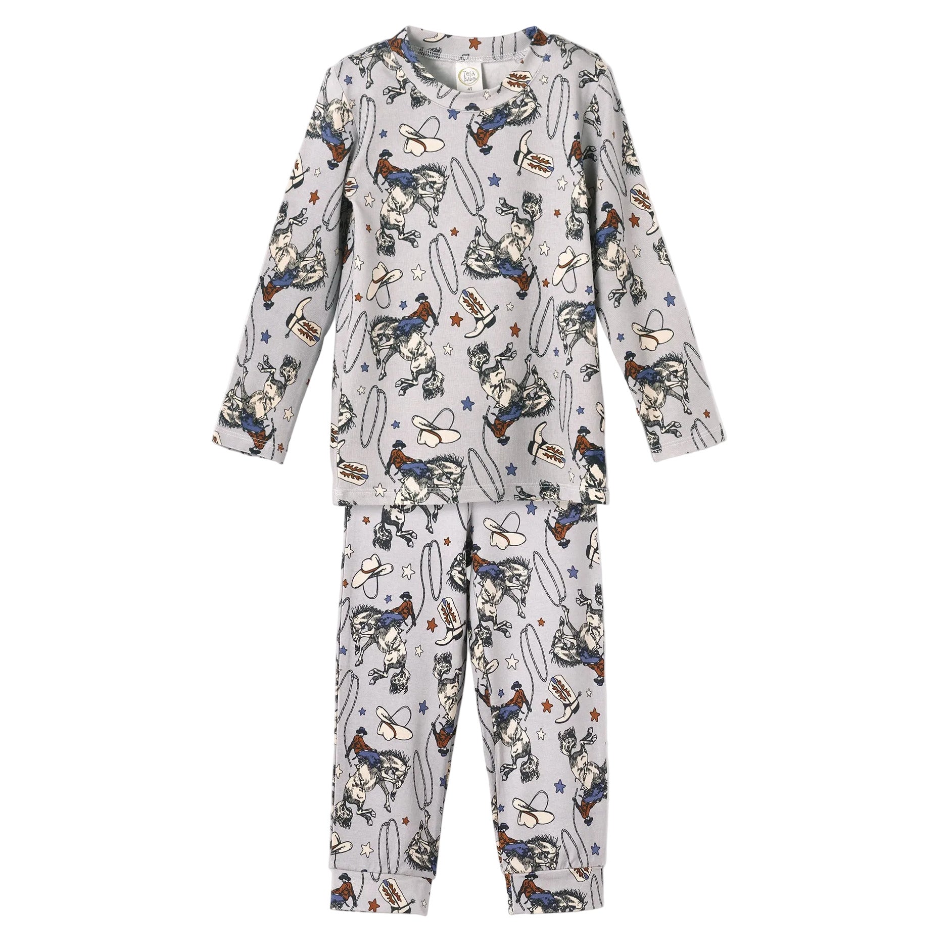 Western Cowboy Rodeo Children's Bamboo Pajama Set