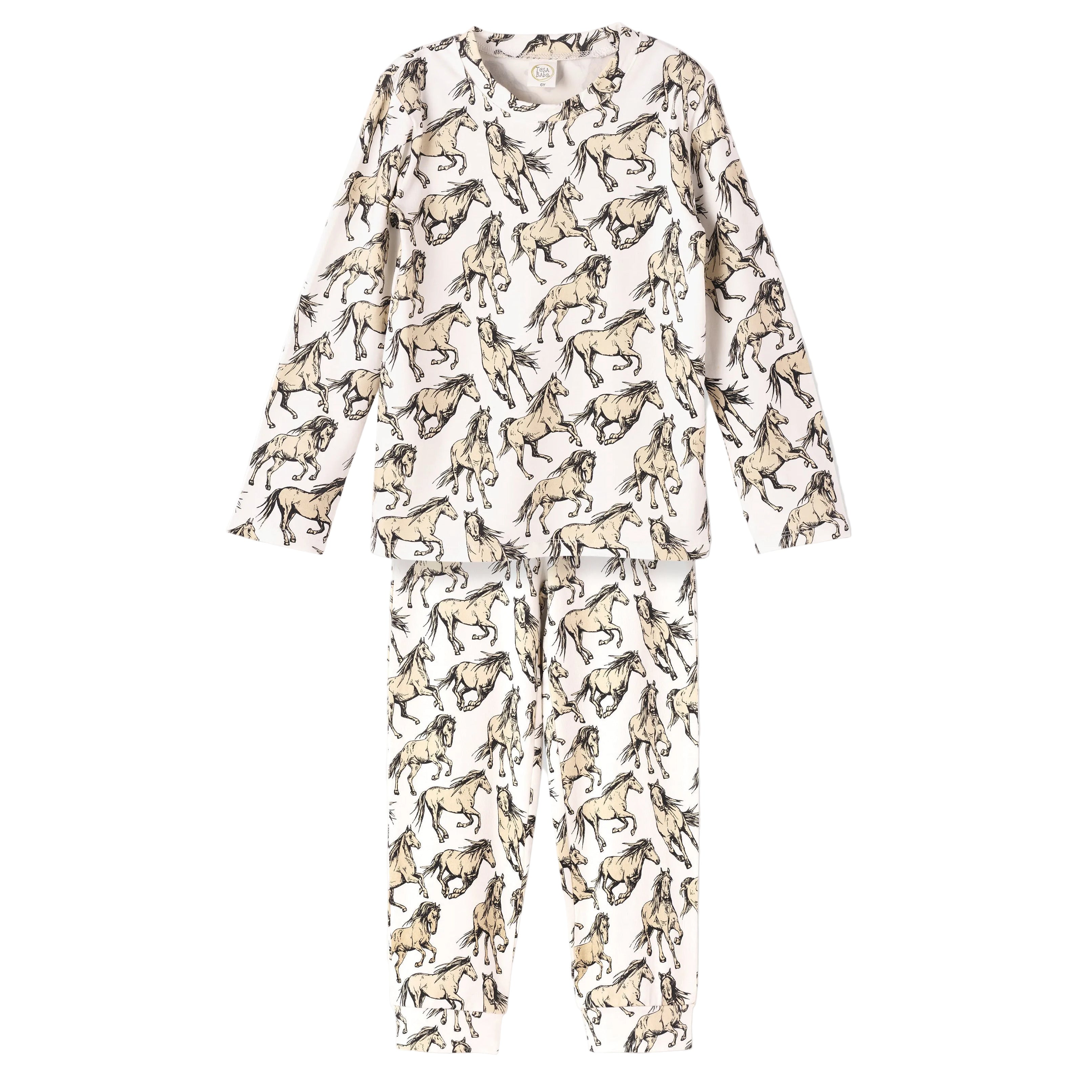 Wild Horses Kids Bamboo Pajama Set