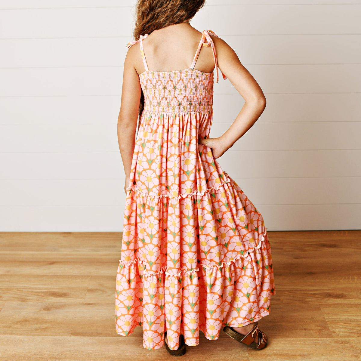 Leilani Apricot Dress