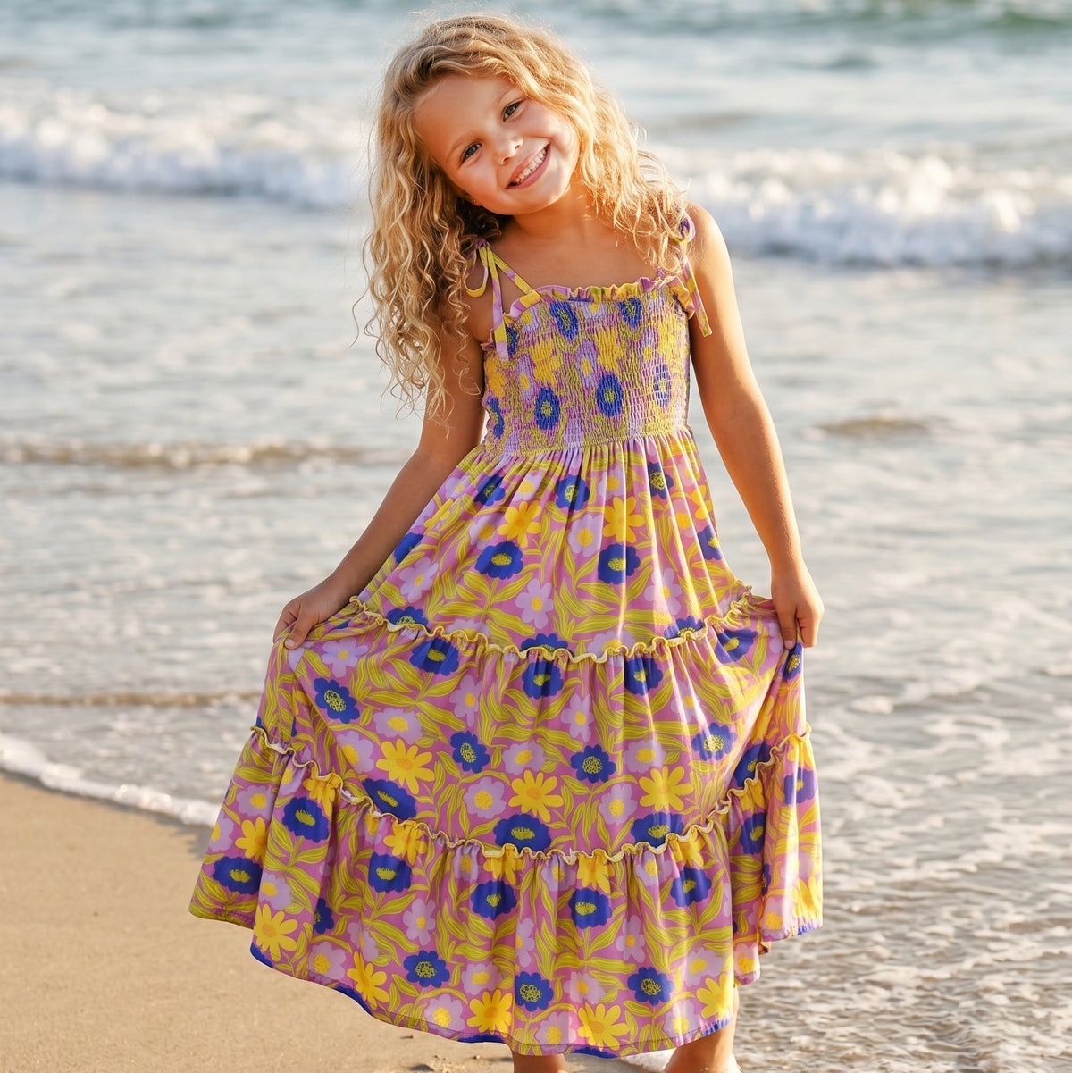Leilani Lavender Floral Dress