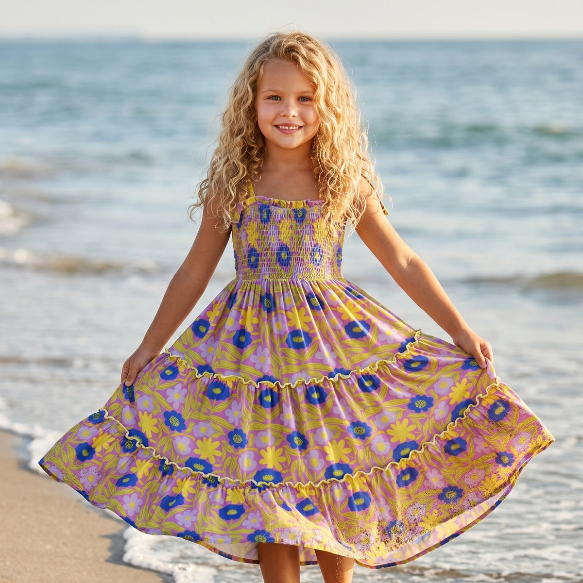 Leilani Lavender Floral Dress