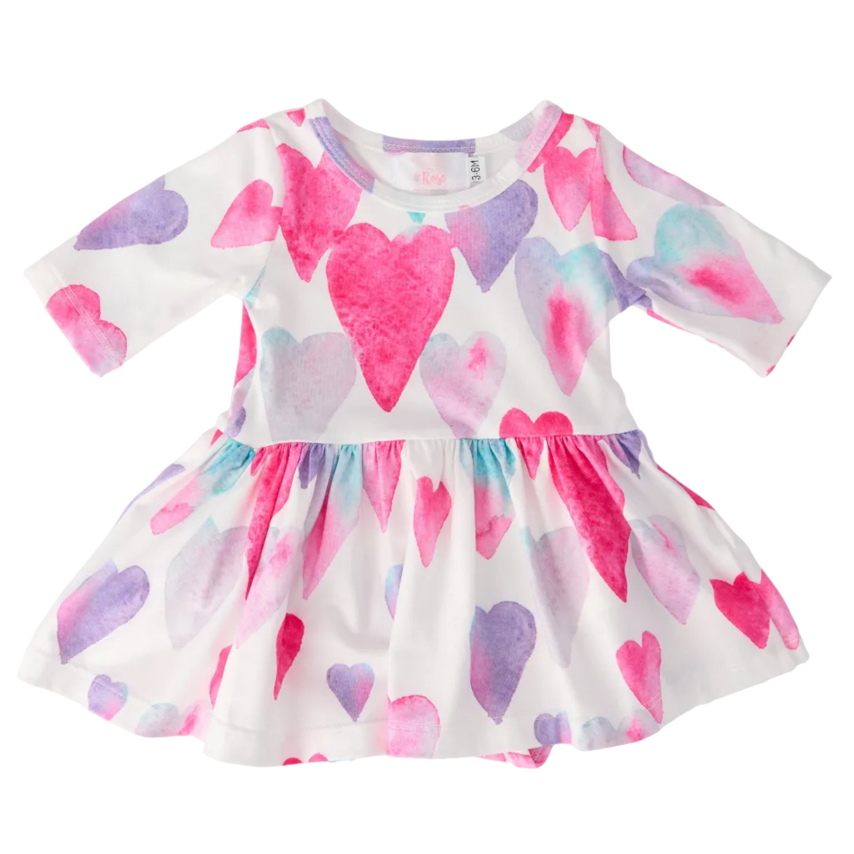 Light Hearted 3/4 Sleeve Twirl Bodysuit