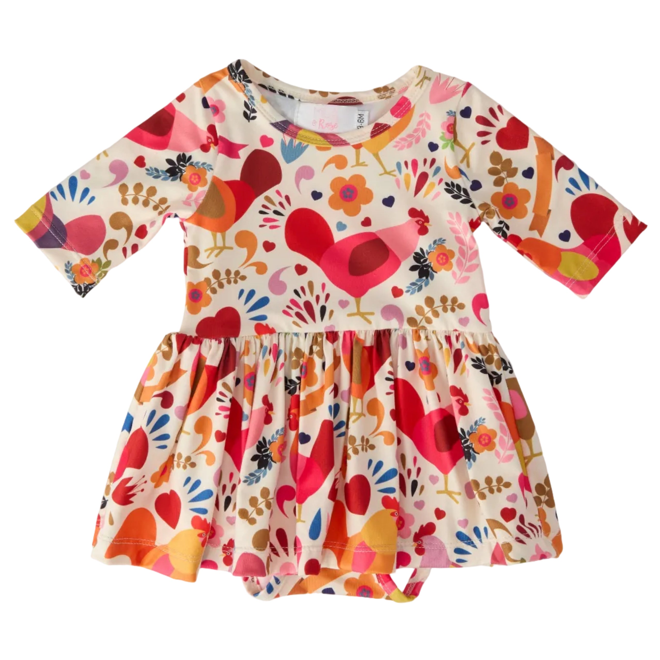 Little Red Hen Twirl Bodysuit