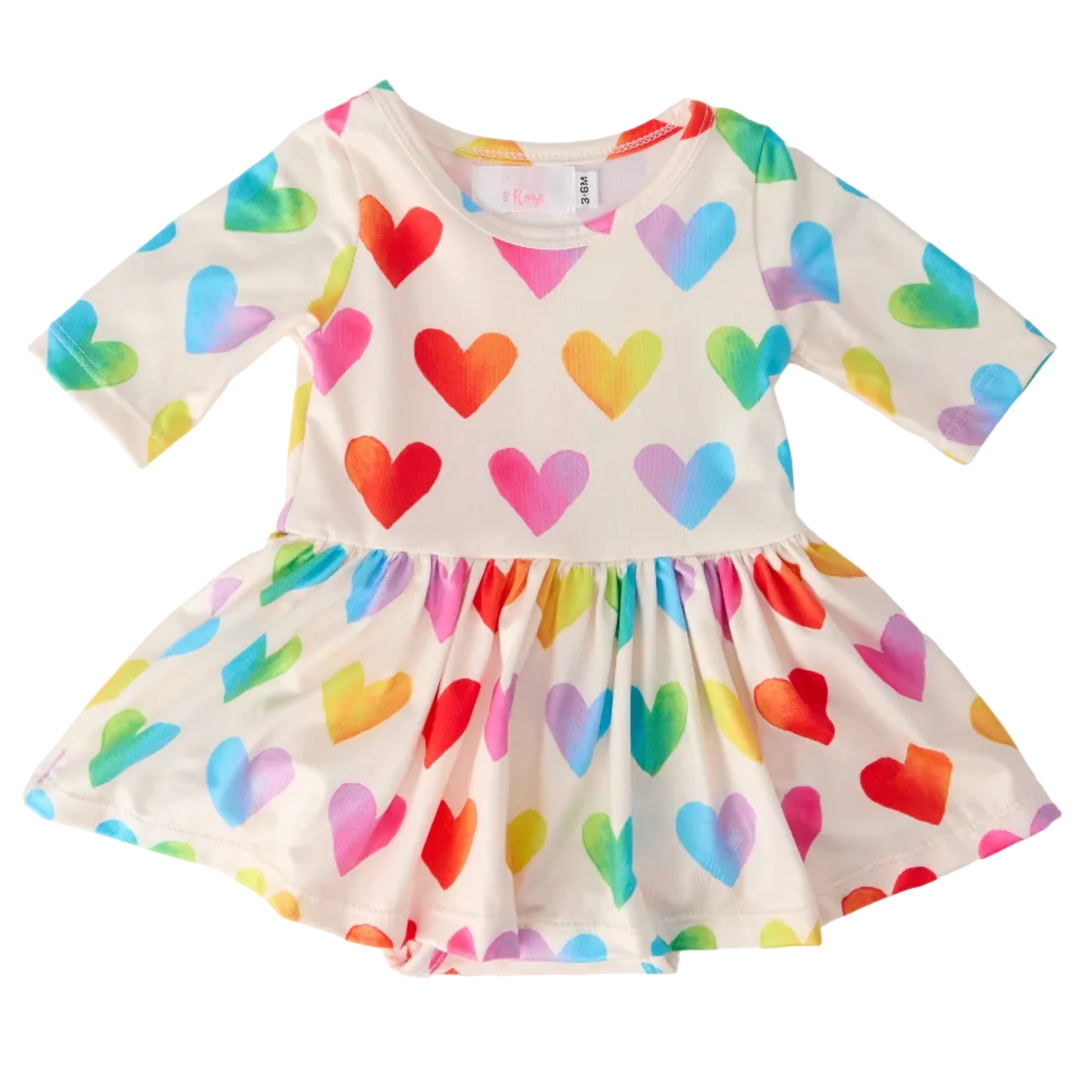 Lotta Love 3/4 Sleeve Twirl Bodysuit
