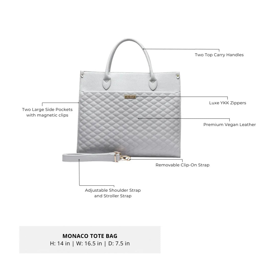 Classic Tote Bag | Pearl White