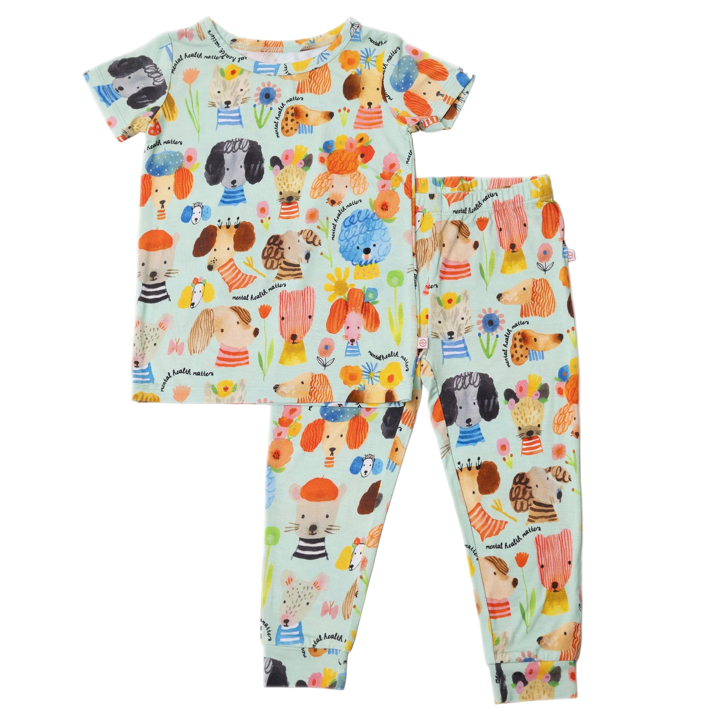 The Second-Skin 2-Piece Short Sleeve Pajama | Mindful Doggos