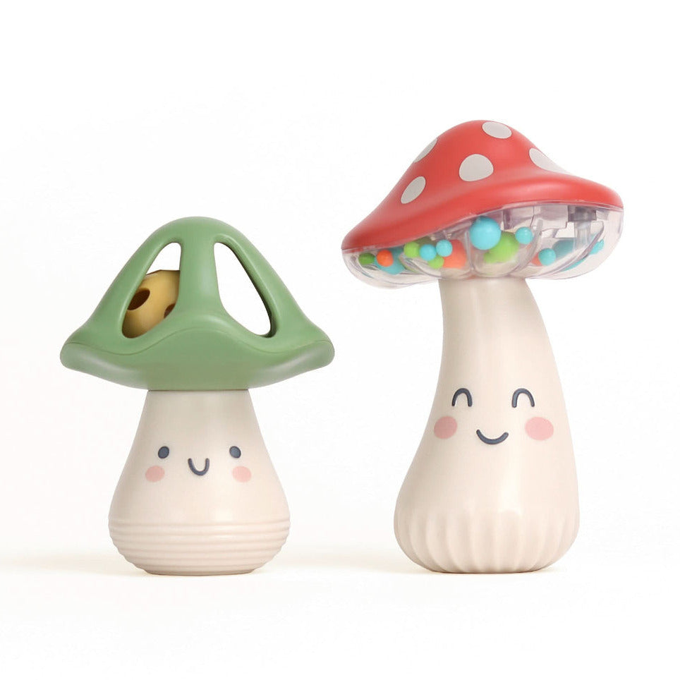 Itzy Mini Maracas™ Musical Rattle Set - Mushroom