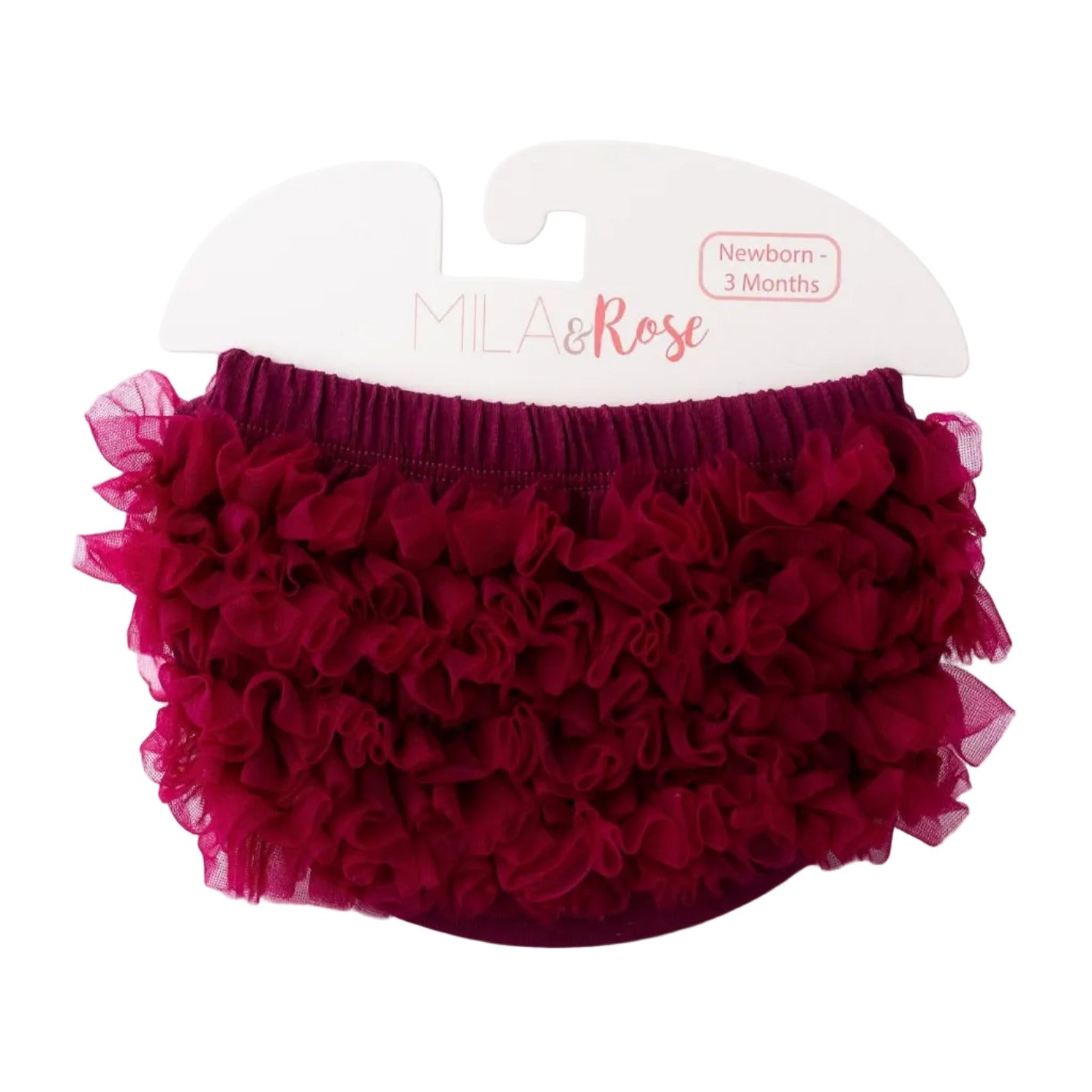 Maroon Ruffle Bum Bloomer